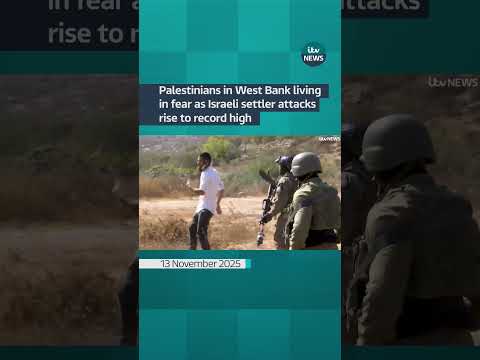 Palestinians in West Bank living in fear as Israeli settler attacks rise to record high | ITV News
