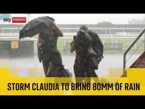 Amber weather warning issued for parts of UK