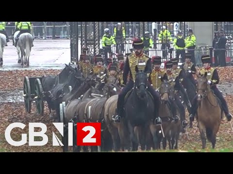 WATCH: 41-gun salute for King Charles III marking his 77th birthday