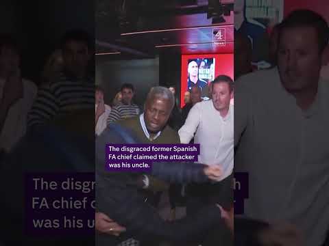 Luis Rubiales was pelted with eggs during his book launch in Madrid