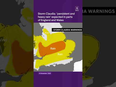 Storm Claudia: Amber warnings in Wales and England
