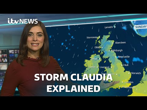 Storm Claudia: What to expect as UK prepares for torrential rain | ITV News
