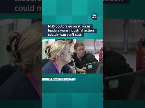 NHS doctors go on strike as leaders warn industrial action could mean staff cuts | ITV News