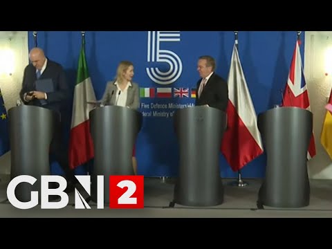 WATCH: Defence ministers of five European Ukraine allies are at a briefing in Berlin