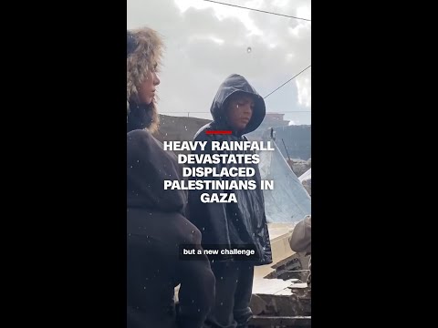 Heavy rainfall devastates displaced Palestinians in Gaza
