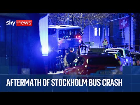 Several people injured or killed after being hit by bus in Stockholm