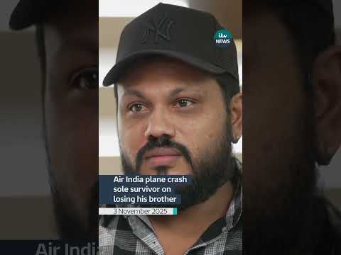 Air India plane crash sole survivor on losing his brother #itvnews #news