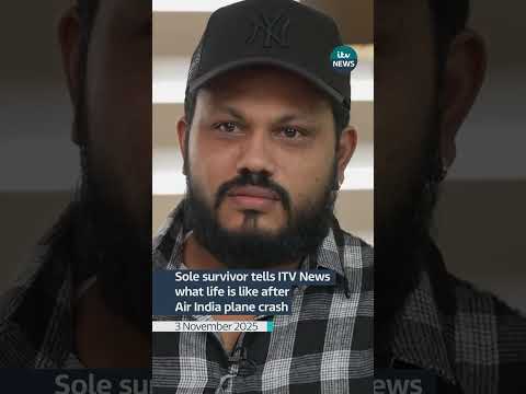 Sole survivor tells ITV News what life is like after Air India plane crash #itvnews #news