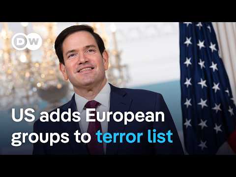 US designates four European anti-fascist groups as ‘foreign terrorist organizations’ | DW News