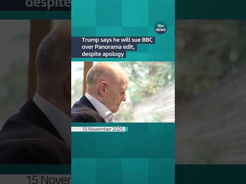 Trump sharply escalates feud with the BBC – demanding up to $5bn #itvnews