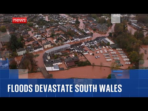 Clean up begins in village hit by Storm Claudia floods