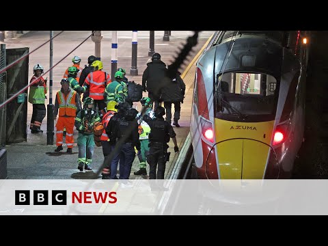 Cambridgeshire train stabbing suspect charged as ‘hero’ staff member critical but stable | BBC News