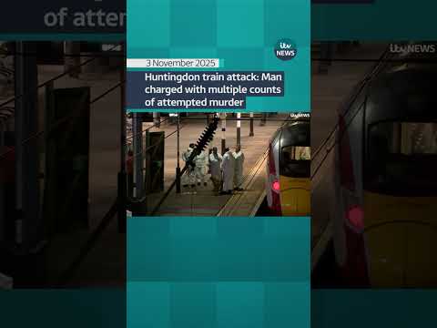 Huntingdon train attack: Man charged with multiple counts of attempted murder