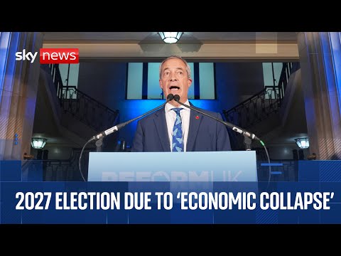 Farage sets out new economic policies for Reform UK