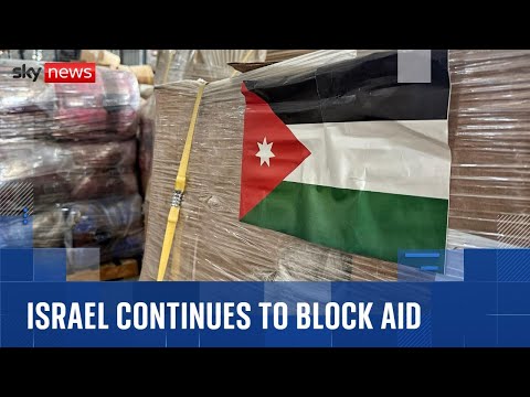 International aid for Gaza being held in Jordan warehouse