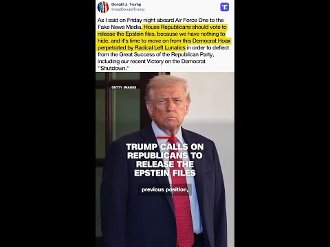 Trump calls on Republicans to release the Epstein files