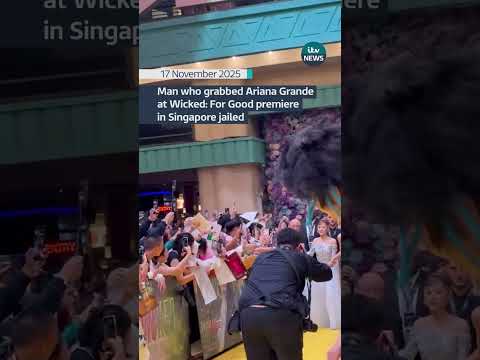 Johnson Wen has been jailed for nine days for being a public nuisance #itvnews #arianagrande