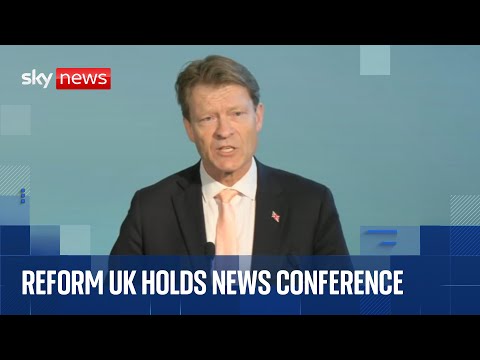 Reform UK’s deputy leader holds news conference and Q&A