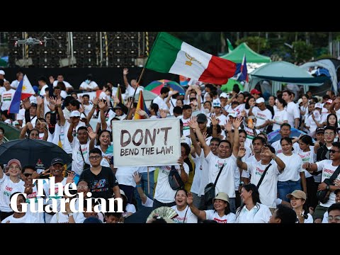 Thousands protest in the Philippines over disappeared flood defence funds