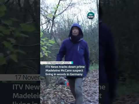 Watch the moment ITV News approached Christian Brueckner in northern Germany #itvnews