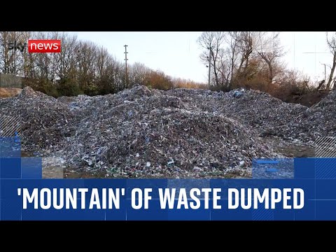 60 metre long ‘mountain’ of waste dumped in Oxfordshire