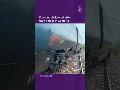 Train derails in Cumbria