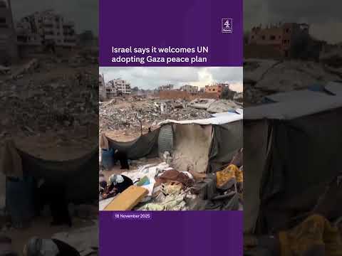 Israel says it welcomes UN adopting Gaza peace plan