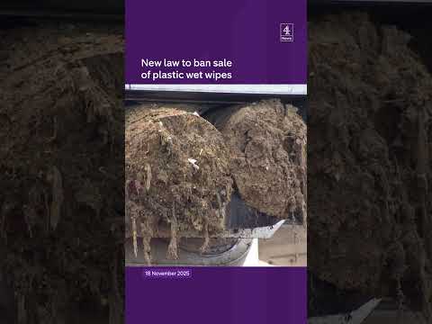 New law to ban sale of plastic wet wipes