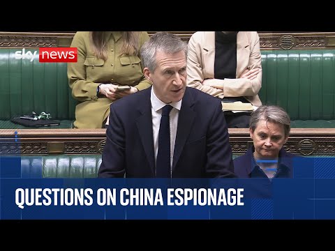 Commons statement on China espionage in the UK