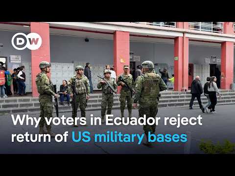 Ecuador voters reject referendum to bring back US bases | DW News