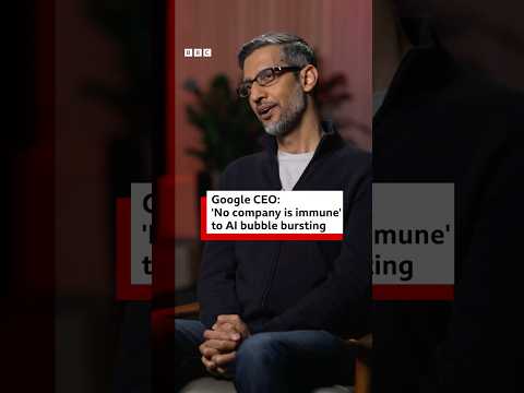 ‘No company is immune’ to AI bubble bursting. #Google #AI #BBCNews