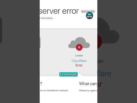 Cloudflare has applied a fix to the issue #itvnews #technology