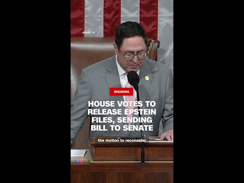 House votes to release Epstein files, sending bill to Senate