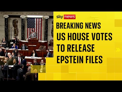 BREAKING: US politicians vote to release the Epstein files