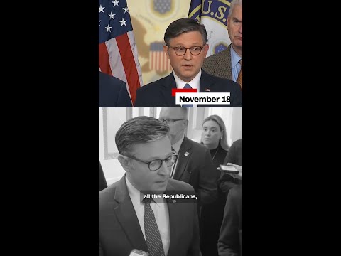 How Mike Johnson flipped on Epstein files push