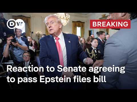 Breaking: Senate agrees to pass bill forcing release of the Epstein files | DW News