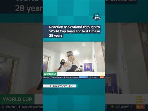 Reaction as Scotland through to World Cup finals for first time in 28 years #shorts #itvnews
