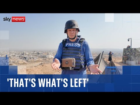 ‘Reality bites when you come here’: Sky’s Adam Parsons sees Gaza destruction