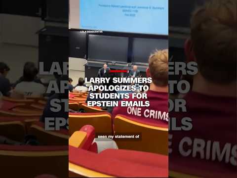 Larry Summers apologizes to students for Epstein emails