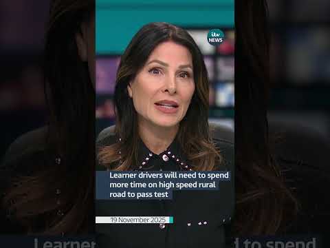 Learner drivers will need to spend more time on high speed rural roads | ITV News