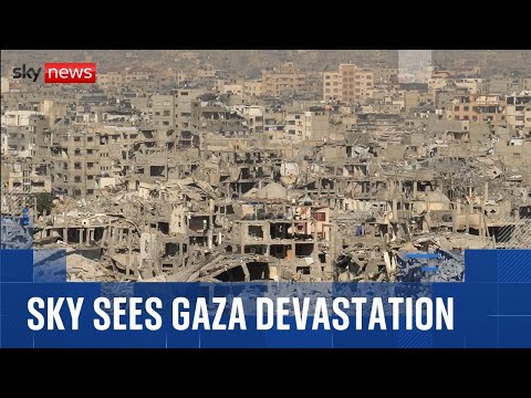 Sky witnesses the ‘patchwork of dusty and misery’ along Gaza’s Yellow Line