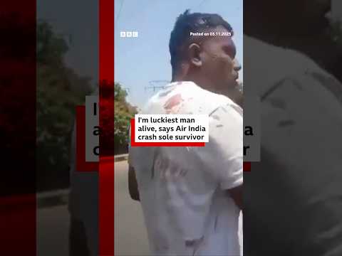 Air India crash sole survivor ‘luckiest man’ alive. #AirIndia #India #BBCNews