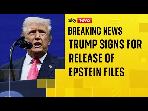 Trump signs bill approving release of Epstein files