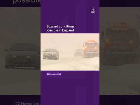 ‘Blizzard conditions’ possible in England