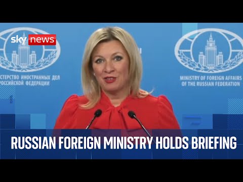 Russian foreign ministry holds briefing amid spy ship incident