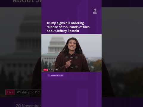 Trump signs bill ordering the release of thousands of files about Jeffrey Epstein