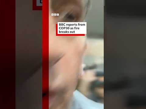 COP30 evacuated after fire breaks out inside venue. #COP30 #Brazil #ClimateChange #BBCNews