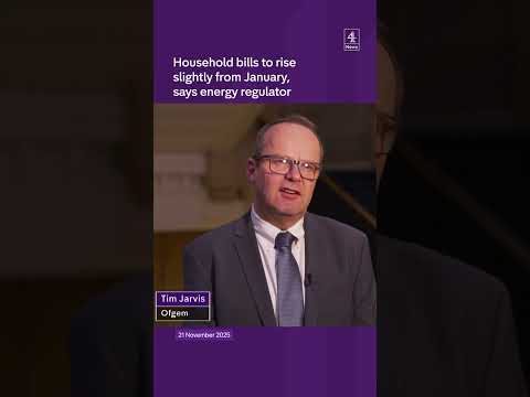 Energy bills to go up in the UK from January 2026