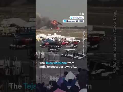 India’s Tejas fighter jet crashes at Dubai Air Show, killing pilot | DW News