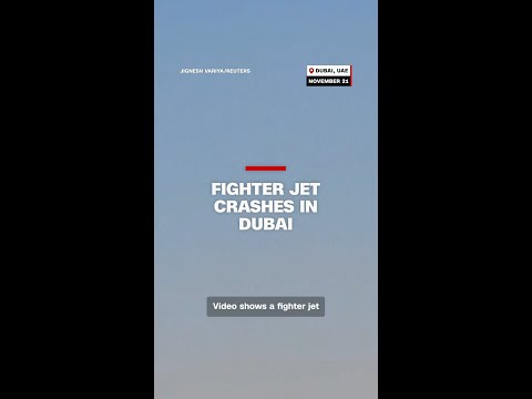 Fighter jet crashes in Dubai
